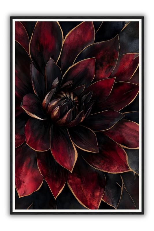 The Dahlia Bloom | Framed Art Print