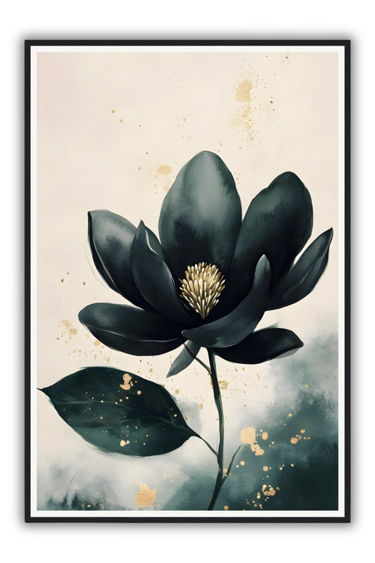 The Black Magnolia | Framed Art Print