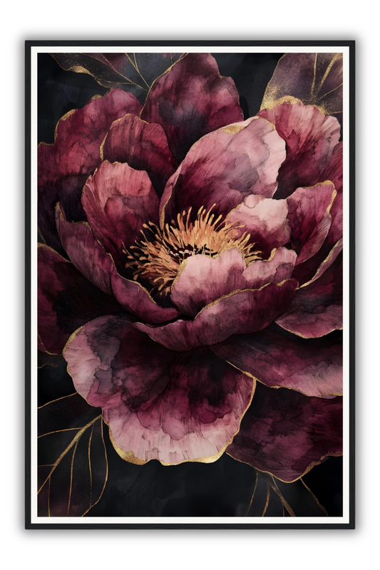 The Peony Bloom | Framed Art Print