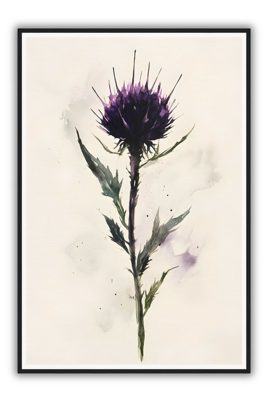 The Black Thistle | Framed Art Print