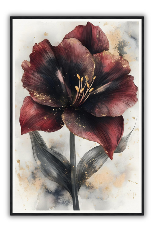 The Amaryllis Bloom | Framed Art Print