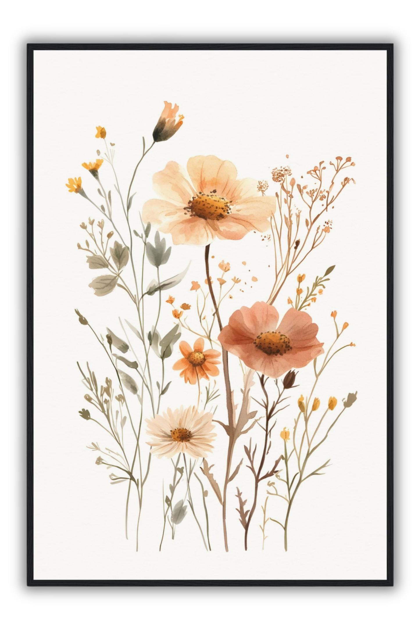 Golden Meadow III | Framed Art Print